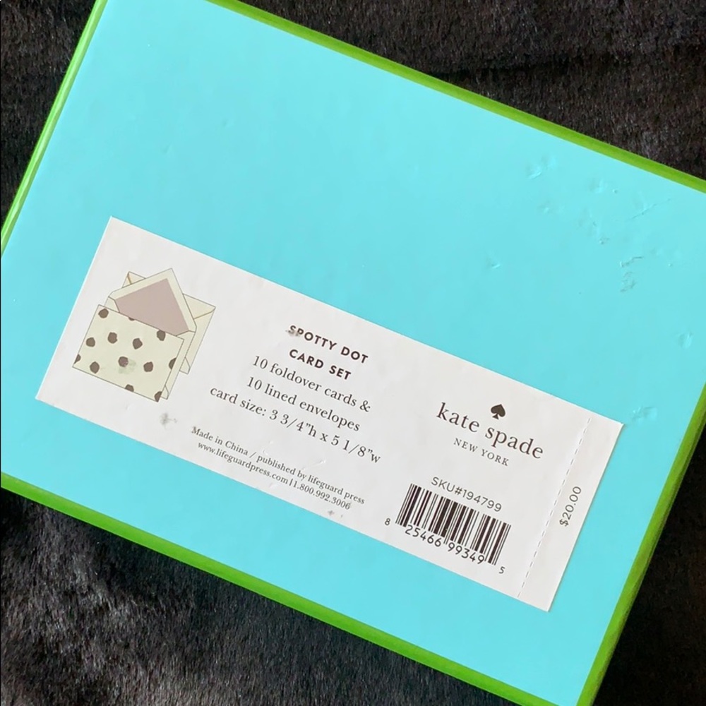 NEW! KATE SPADE Notecards Set, New in Box - Picture 5 of 5